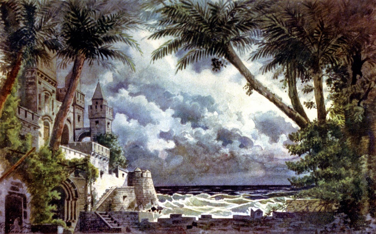 Othello, díszlet, 1920-30 körül (illusztráció) alkotó: Giovanni Zuccarelli