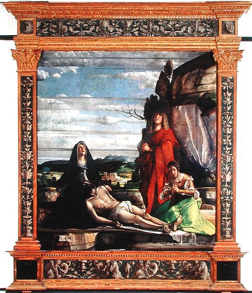 The Deposition, 1490-1537 körül (tempera a panelen) alkotó: Giovanni c.1465-153537 Buonconsiglio
