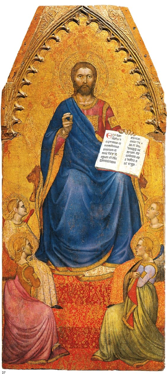 Krisztus trónol angyalok által imádva alkotó: Giovanni da Milano