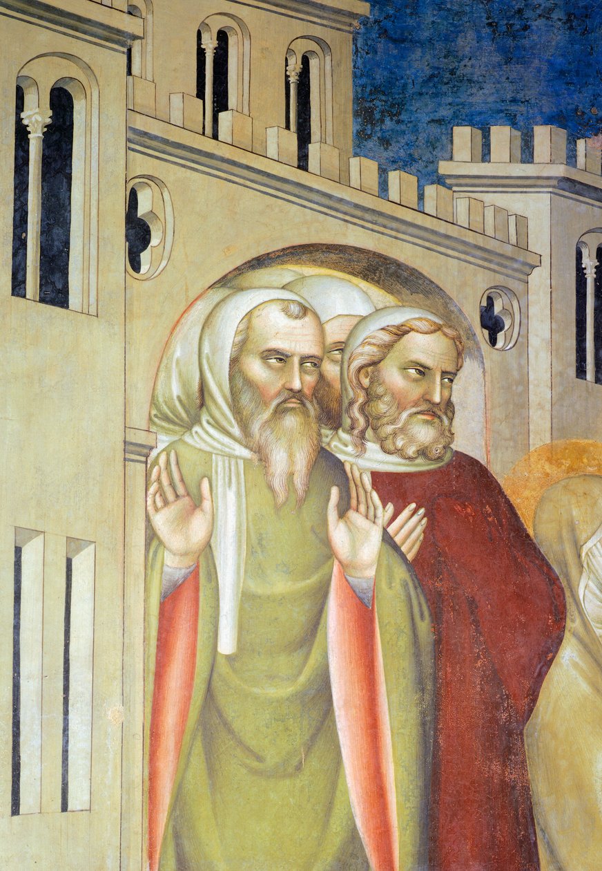 Férfialak, részlet Lázár feltámadásából alkotó: Giovanni da Milano