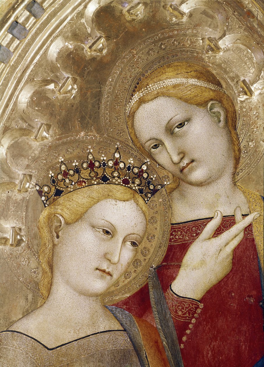 Szent Katalin és Szent Lucia - Olaj, fa alkotó: Giovanni da Milano