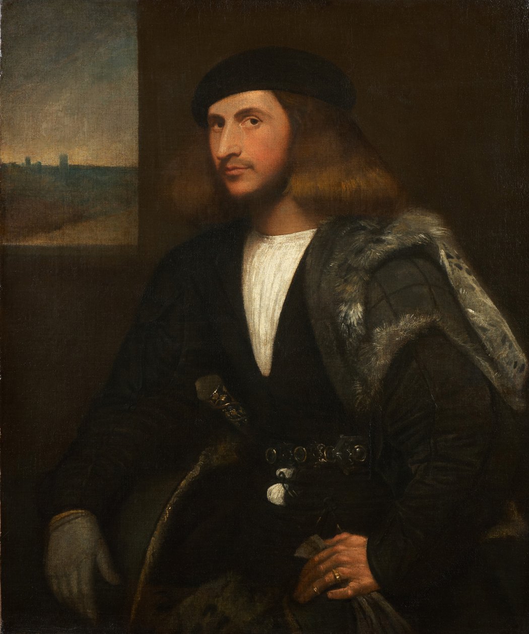 Egy velencei nemes portréja (olaj, vászon) alkotó: Giovanni de Busi Cariani