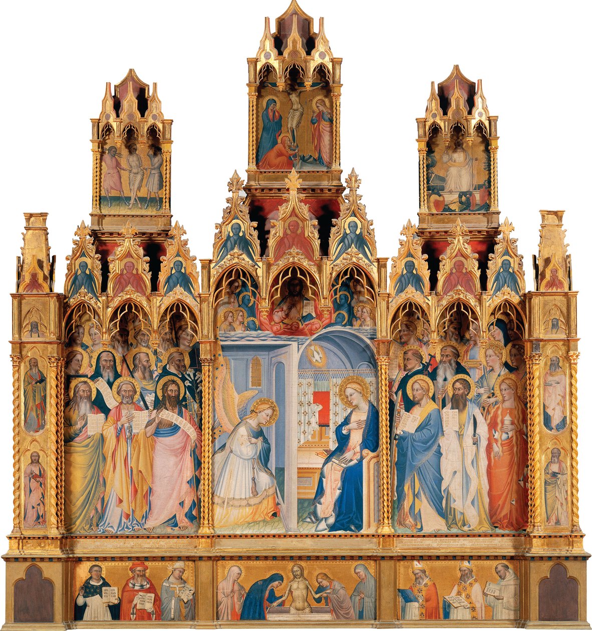 Olaszul:  Annunciazione Poliptichon az Annunciációról alkotó: Giovanni del Biondo
