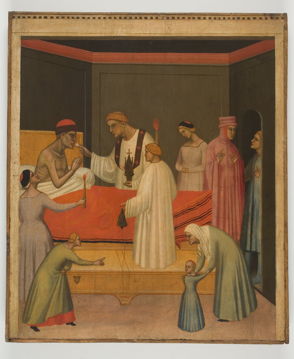 Betegek közössége, 1360 körül (tempera a panelen) alkotó: Giovanni del Biondo dal Casentino