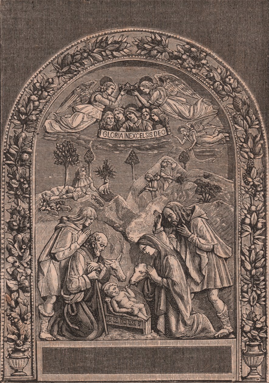 Giovanni della Robbia (1469-1529 vagy 1530) születése, Pinacoteca di Citta di Castello, Umbria, Olaszország, Le cento citta d
