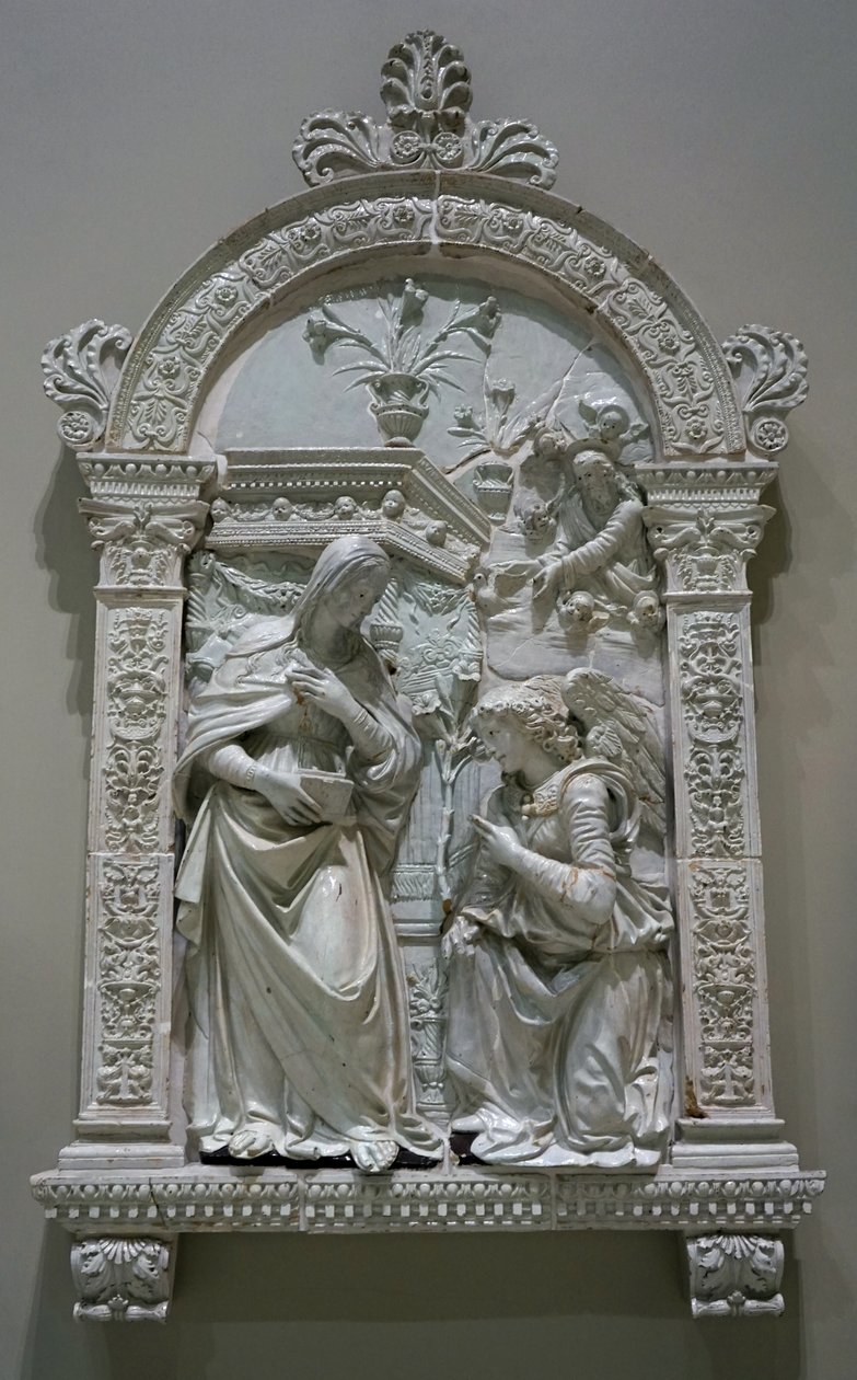 Az Angyali üdvözlet alkotó: Giovanni della Robbia