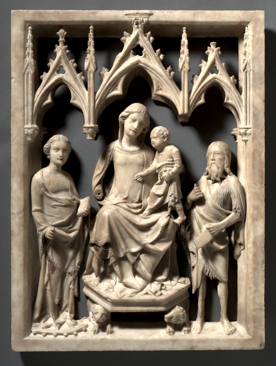 Madonna és gyermek Szent Katalin és Keresztelő Jánossal, c. 1340-1350. alkotó: Giovanni di Agostino