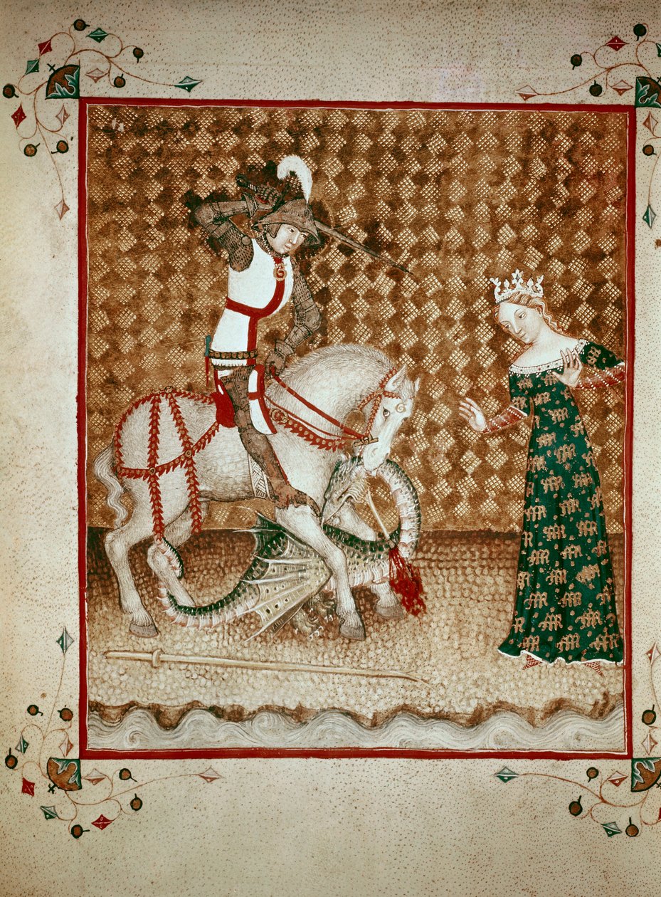 Szent György megöli a sárkányt alkotó: Giovanni di Benedetto da Como