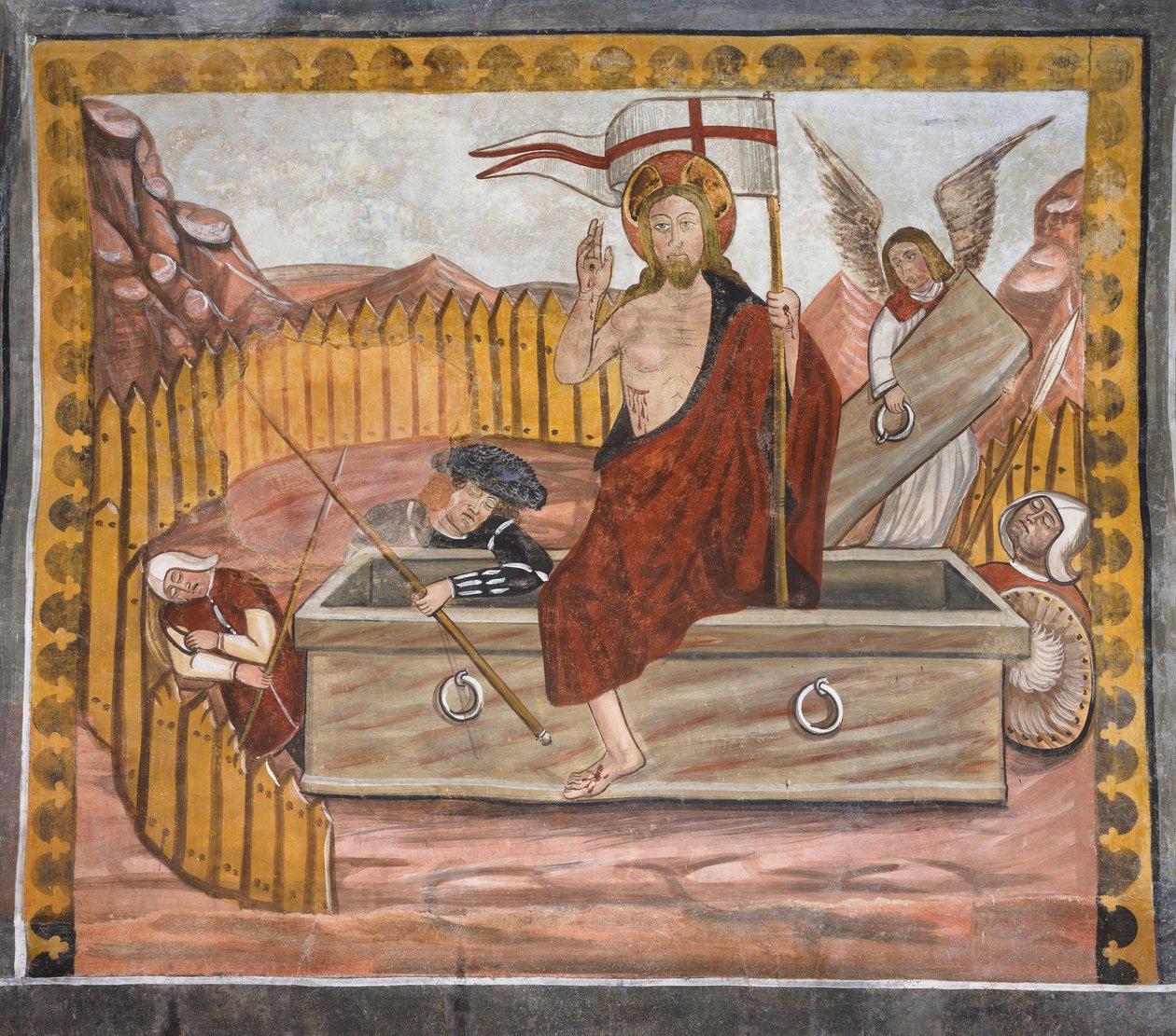 Történetek Krisztus szenvedéséről: Jézus feltámadása alkotó: Giovanni di Cherasco Botoneri