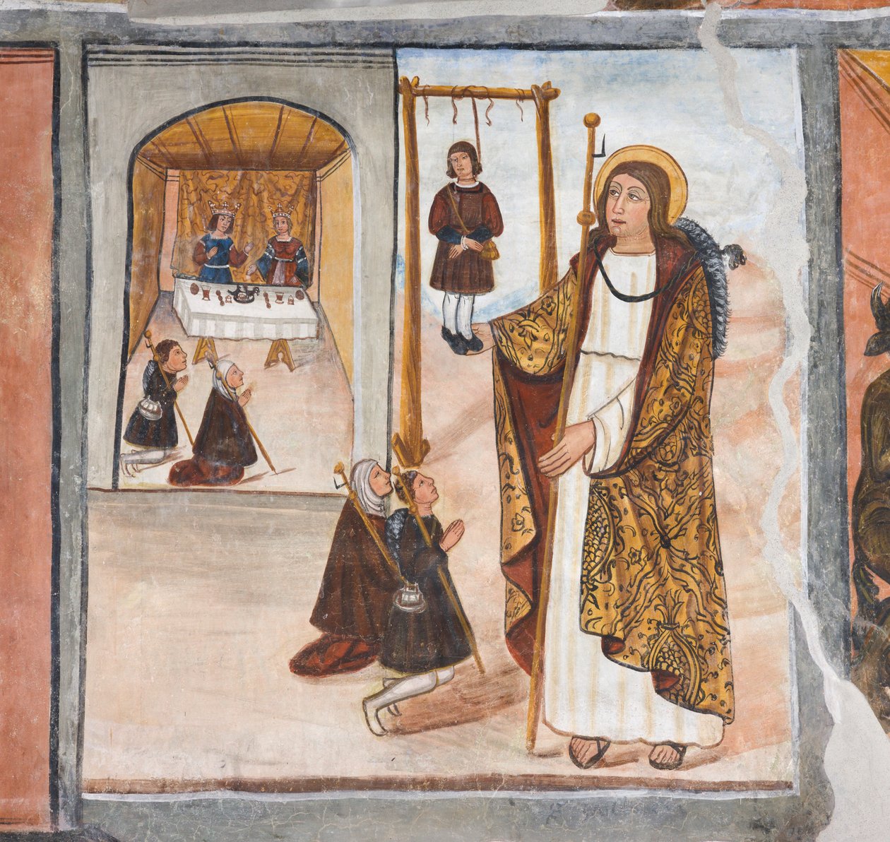 Szent Jakab csodája Santo Domingo de la Calzada-ban alkotó: Giovanni di Cherasco Botoneri