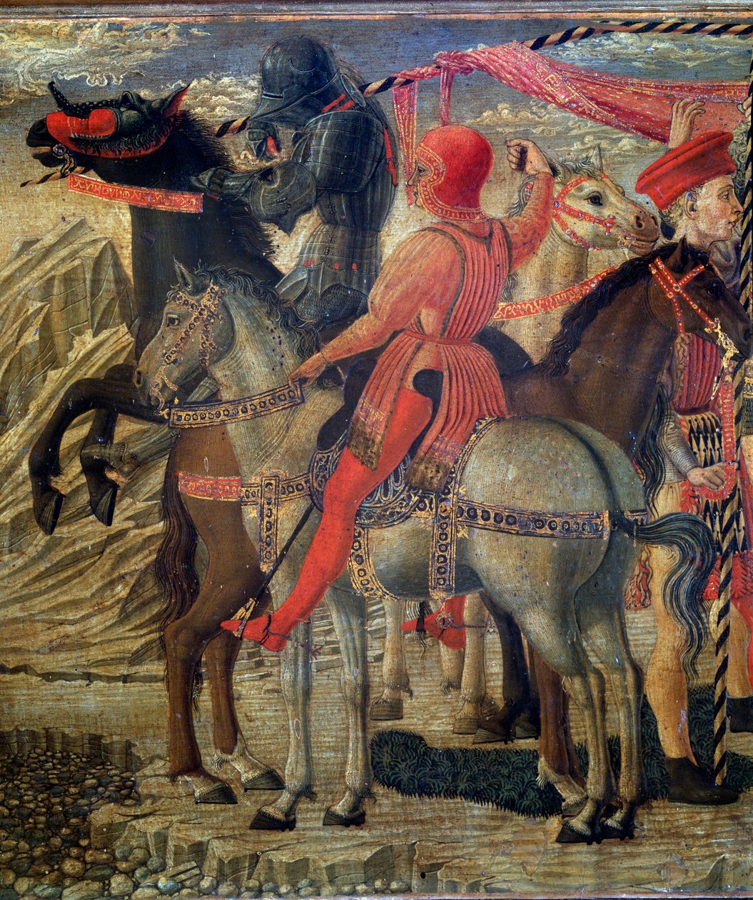 Bari Szent Miklós életének epizódjai (Mírai Szent Miklós) - Predelle - Részlet - Giovanni di Francesco festménye (kb. 1428-1459) 15. század Firenze Casa Buonarroti alkotó: Giovanni di Francesco del Cervelliera