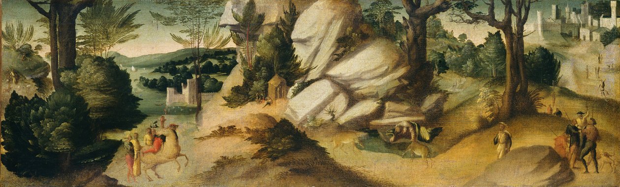 Jelenetek egy legendából, valószínűleg c. 15151520. alkotó: Giovanni di Lorenzo Larciani