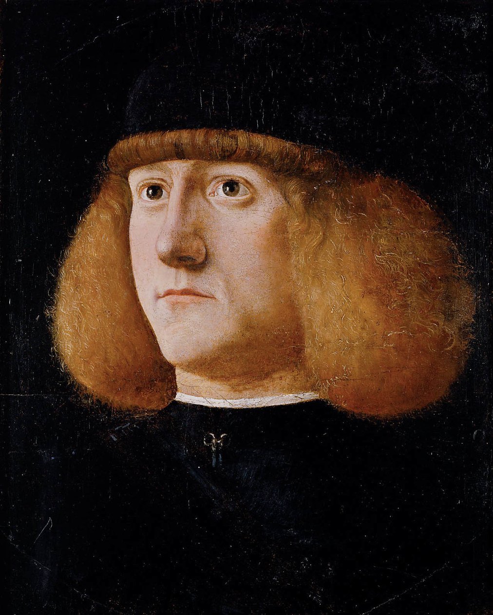 Német: Bildnis eines jungen Mannes Egy fiatal férfi portréja alkotó: Giovanni di Niccolo Mansueti