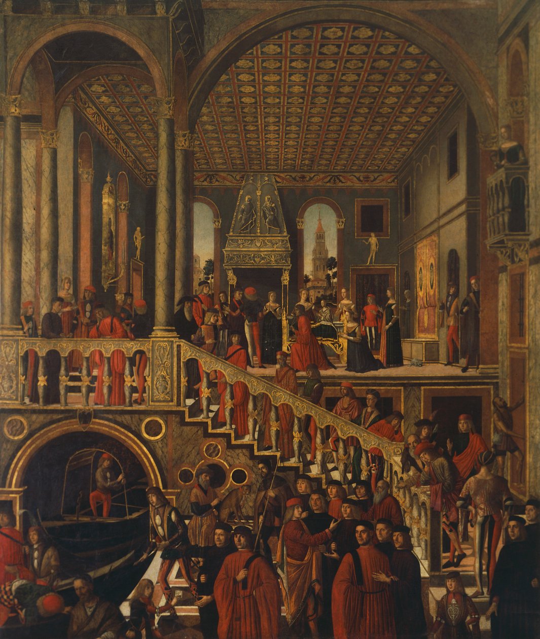 Benvegnudo lányának csodálatos gyógyulása alkotó: Giovanni di Niccolo Mansueti