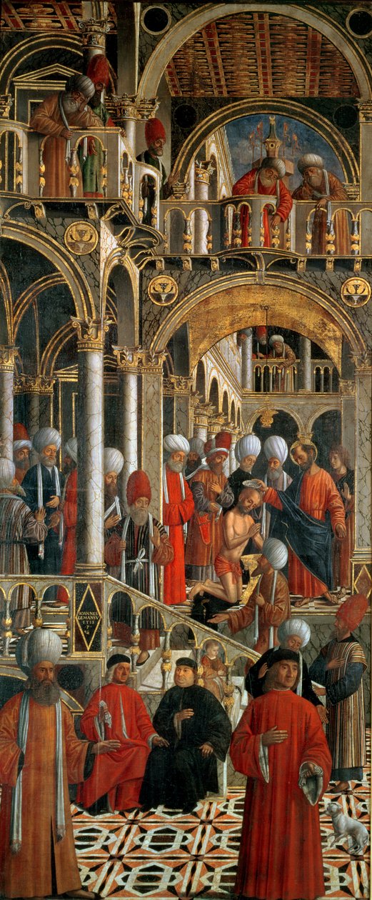 Szent Anianus megkeresztelkedése Szent Márk által, 1524 körül alkotó: Giovanni di Niccolo Mansueti