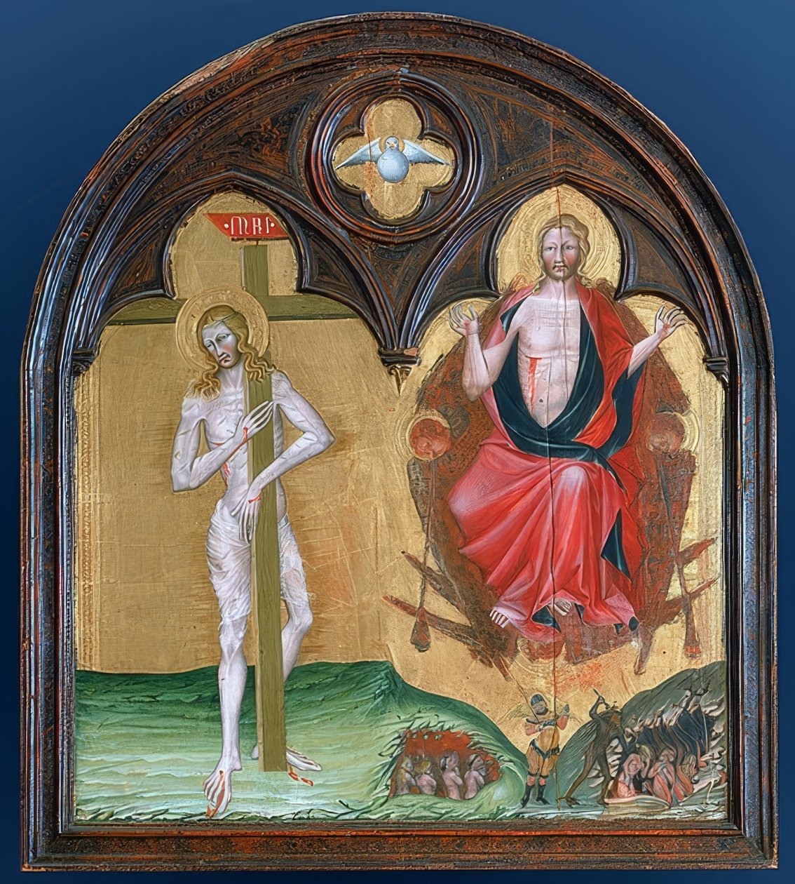 A szenvedő és a diadalmas Krisztus alkotó: Giovanni di Paolo