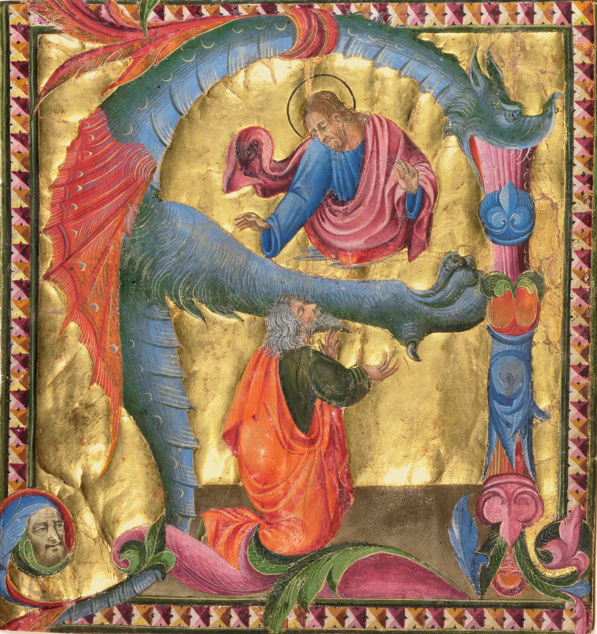A kezdet: Krisztus megjelenése Dávidnak alkotó: Giovanni di Paolo
