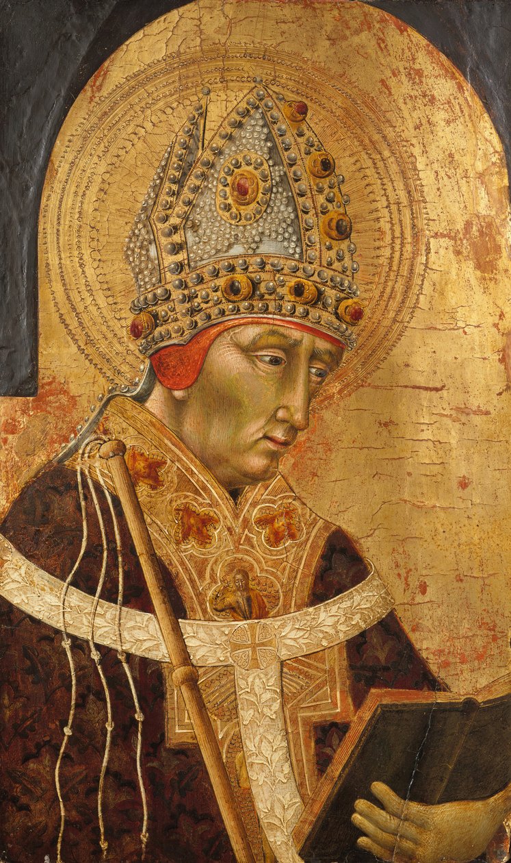 Szent Ambrus, 1465-70. alkotó: Giovanni di Paolo