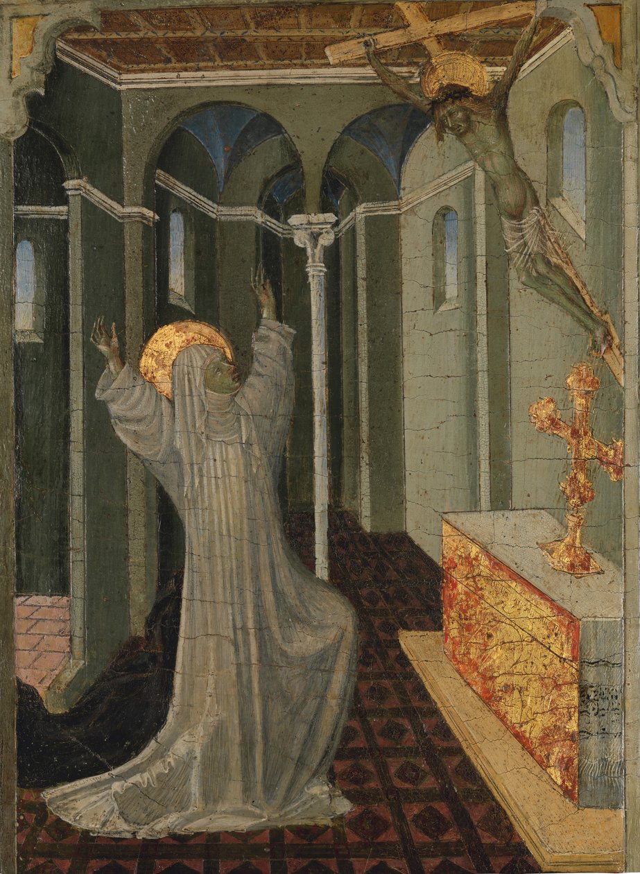 Sienai Szent Katalin a stigmák fogadása, kb. 1447-65. alkotó: Giovanni di Paolo