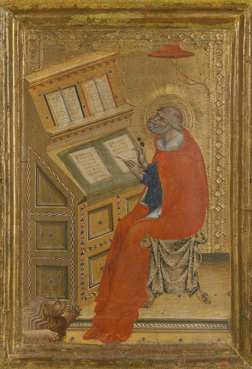 Szent Jeromos a dolgozószobájában, 1430 körül (festmény fára) alkotó: Giovanni di Paolo