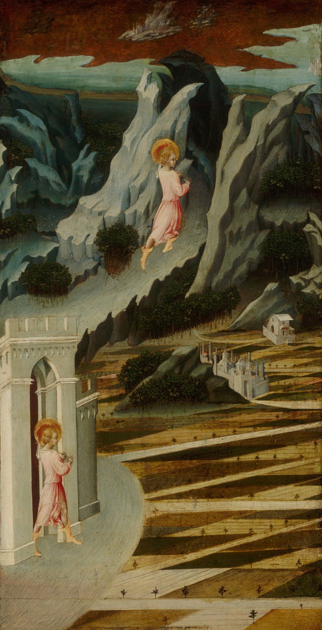 Keresztelő Szent János belép a vadonba, 1455-1460 alkotó: Giovanni di Paolo