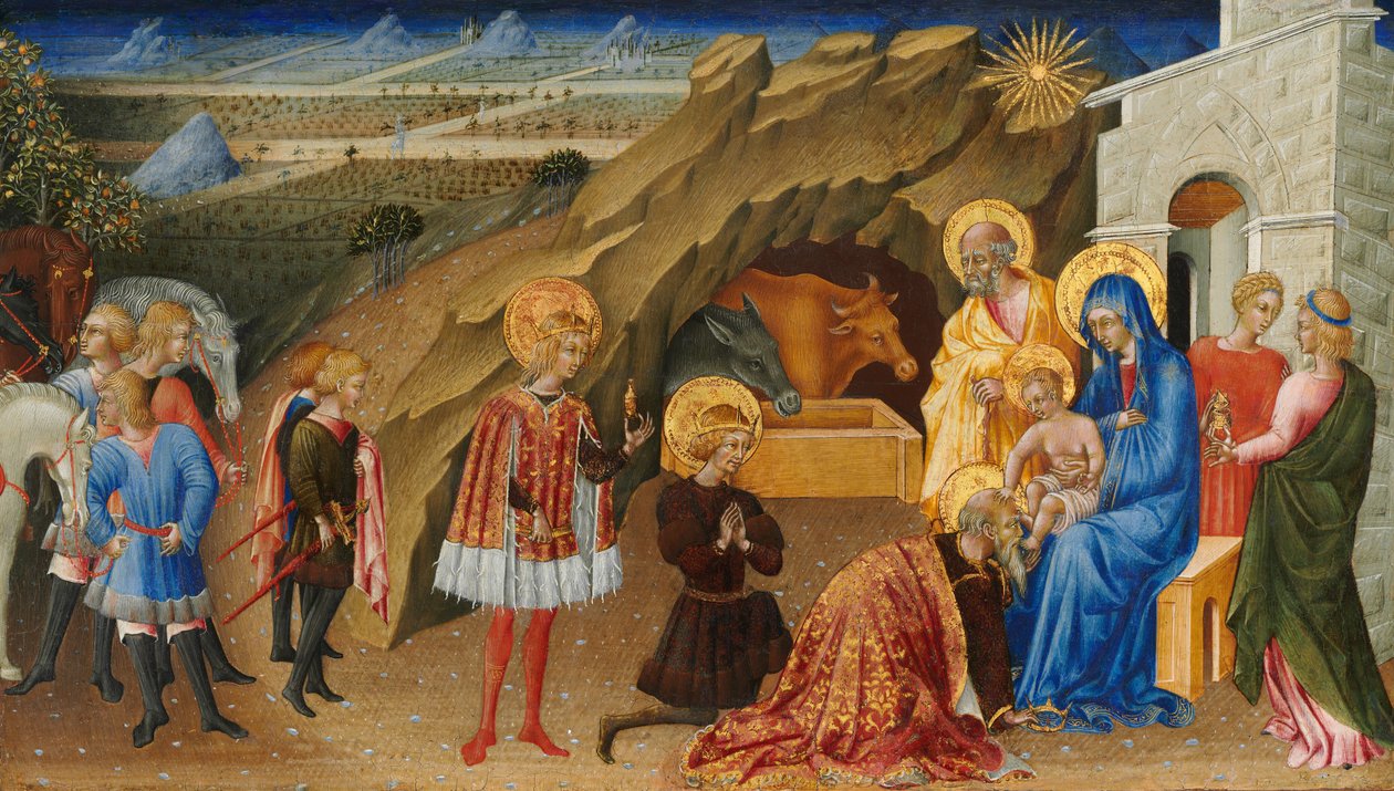 A mágusok imádása c. 1450. alkotó: Giovanni di Paolo