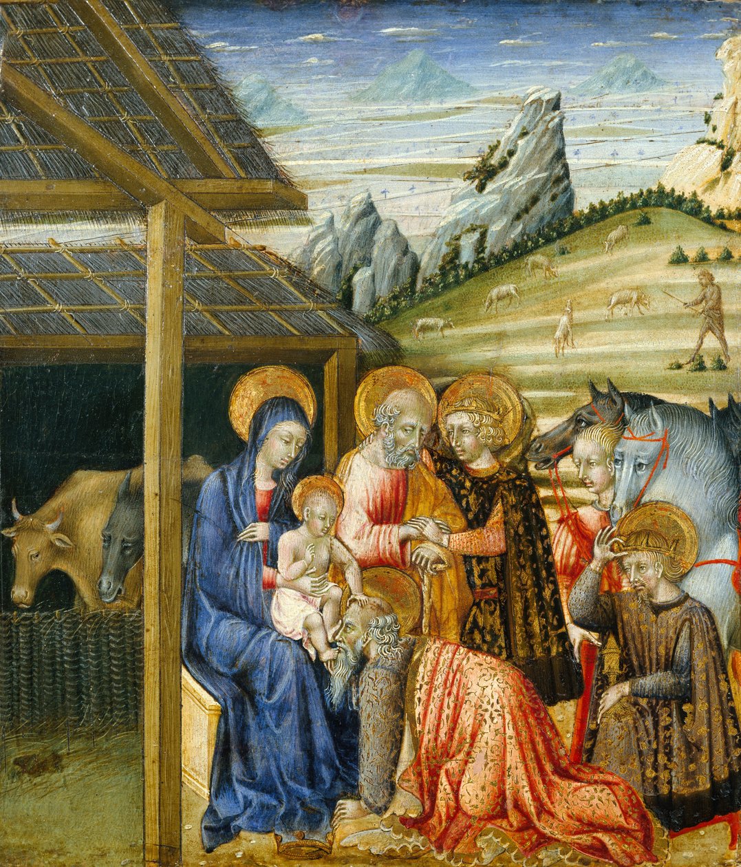 A mágusok imádása, kb. 1460. alkotó: Giovanni di Paolo