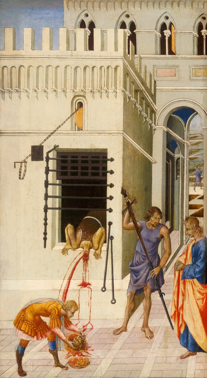 Keresztelő Szent János lefejezése alkotó: Giovanni di Paolo