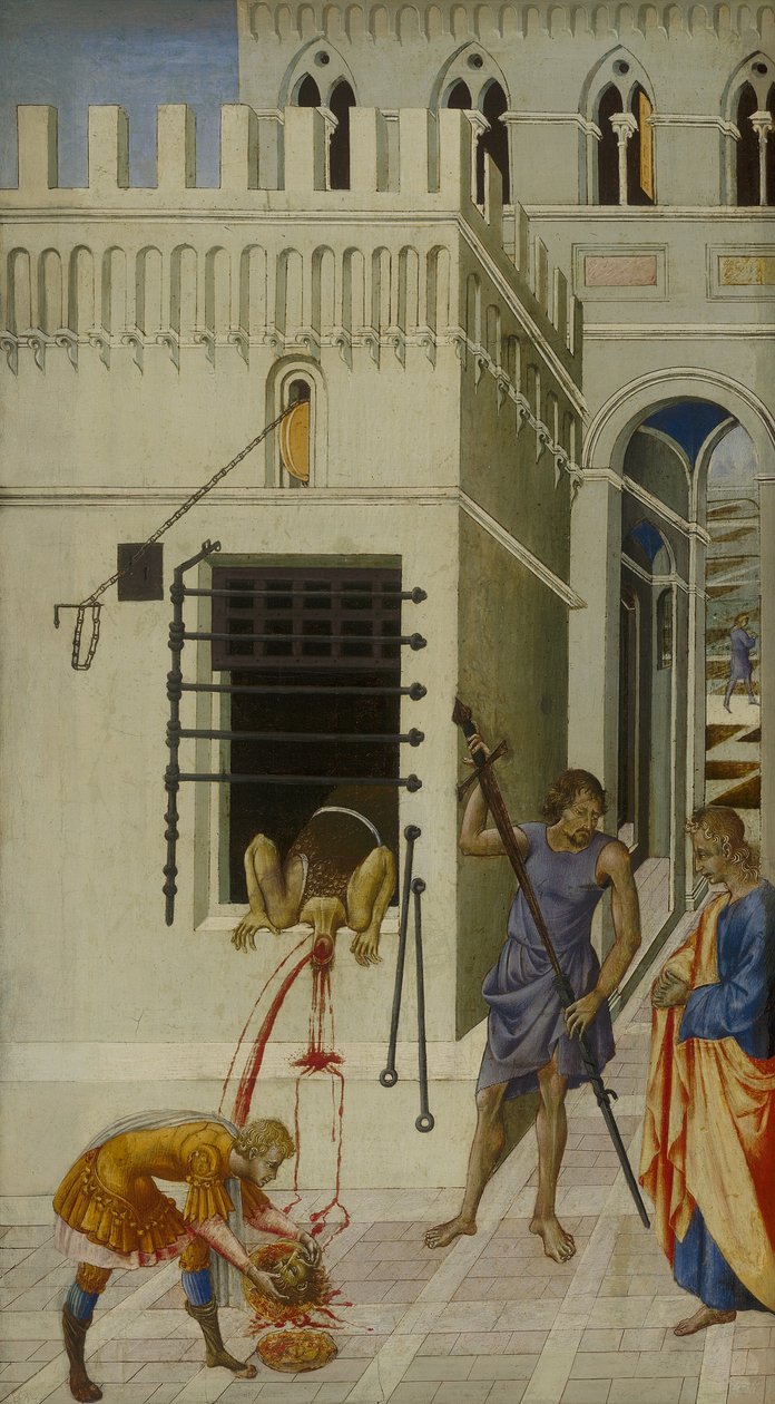 Keresztelő Szent János lefejezése alkotó: Giovanni di Paolo