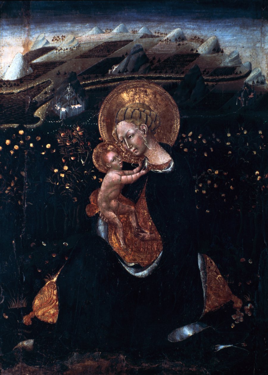 Az alázatosság szűze, 15. század alkotó: Giovanni di Paolo