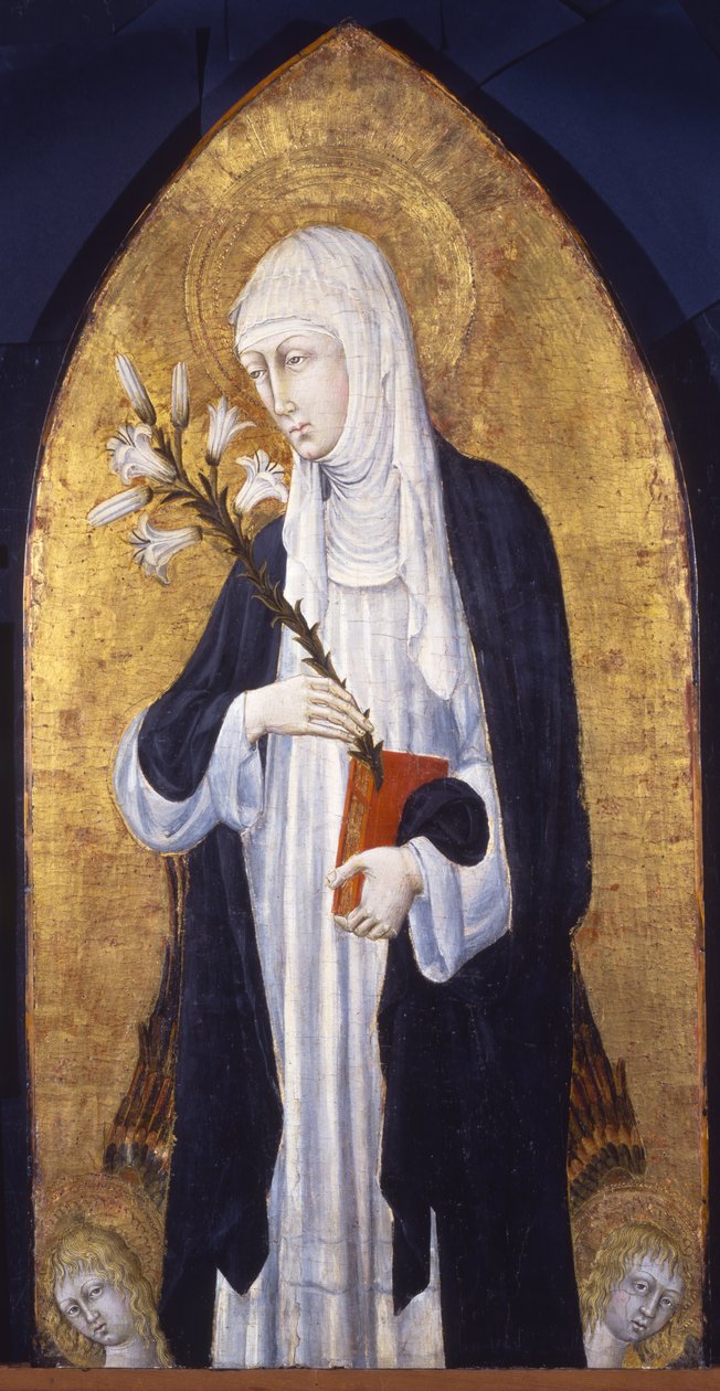 Sienai Szent Katalin (1347-80), 1462 körül (tempera a táblán) alkotó: Giovanni di Paolo di Grazia