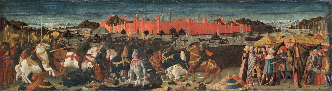 Coriolanus története, egy cassone elejéről alkotó: Giovanni di Ser Giovanni Scheggia