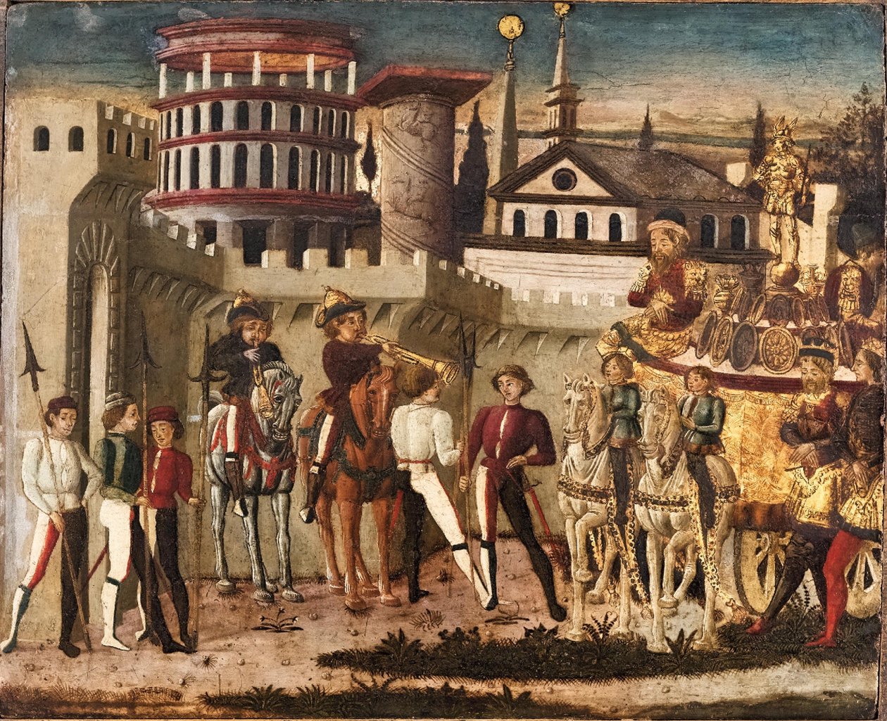 Régimódi diadaljelenet alkotó: Giovanni Di Ser Giovanni Guidi