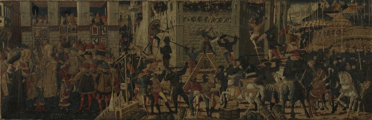 Karthágó ostroma és Scipio kontinenciája, 1460 körül alkotó: Giovanni the younger Guidi