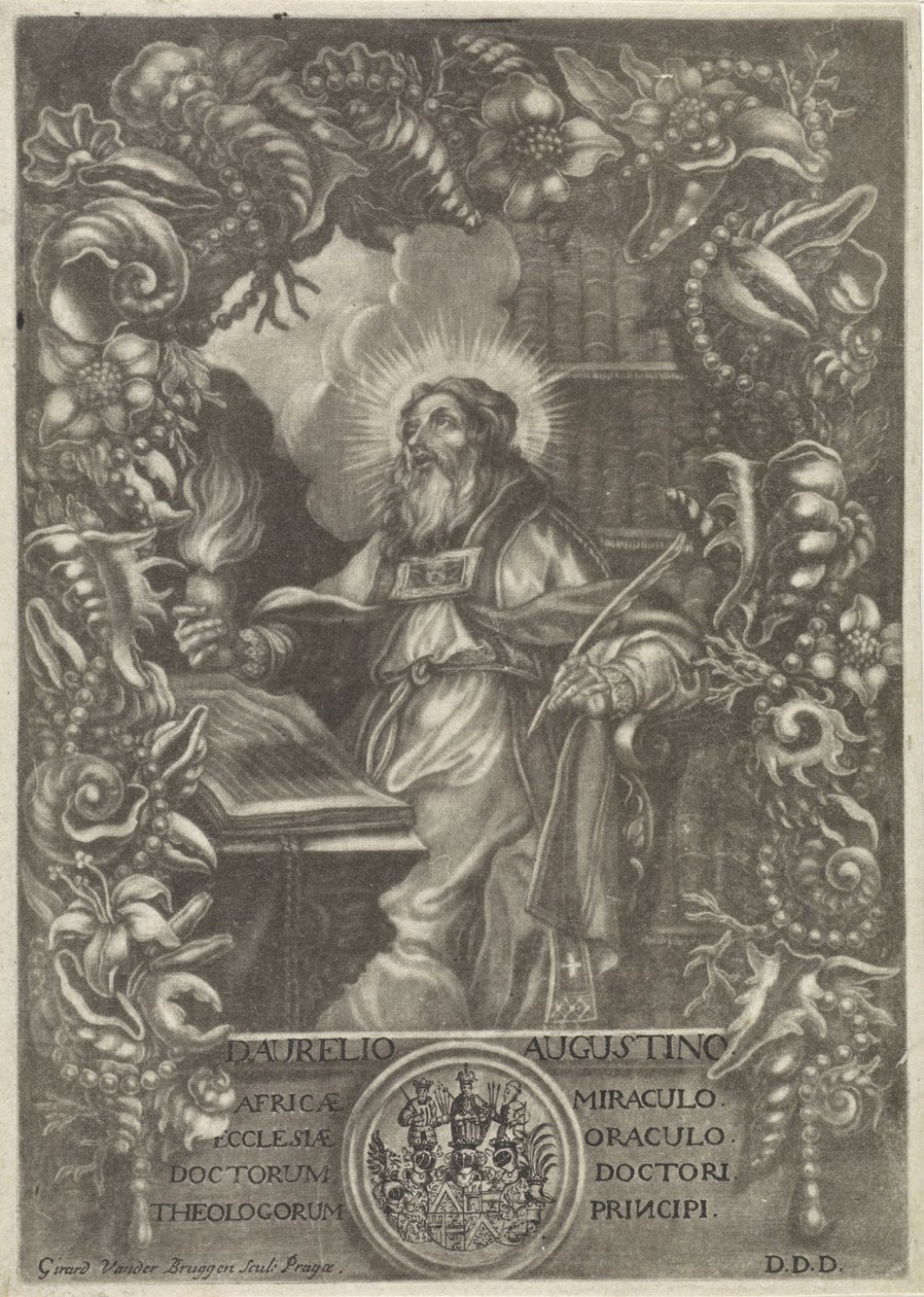 Portré van H. Augustinus alkotó: Girard van der Bruggen