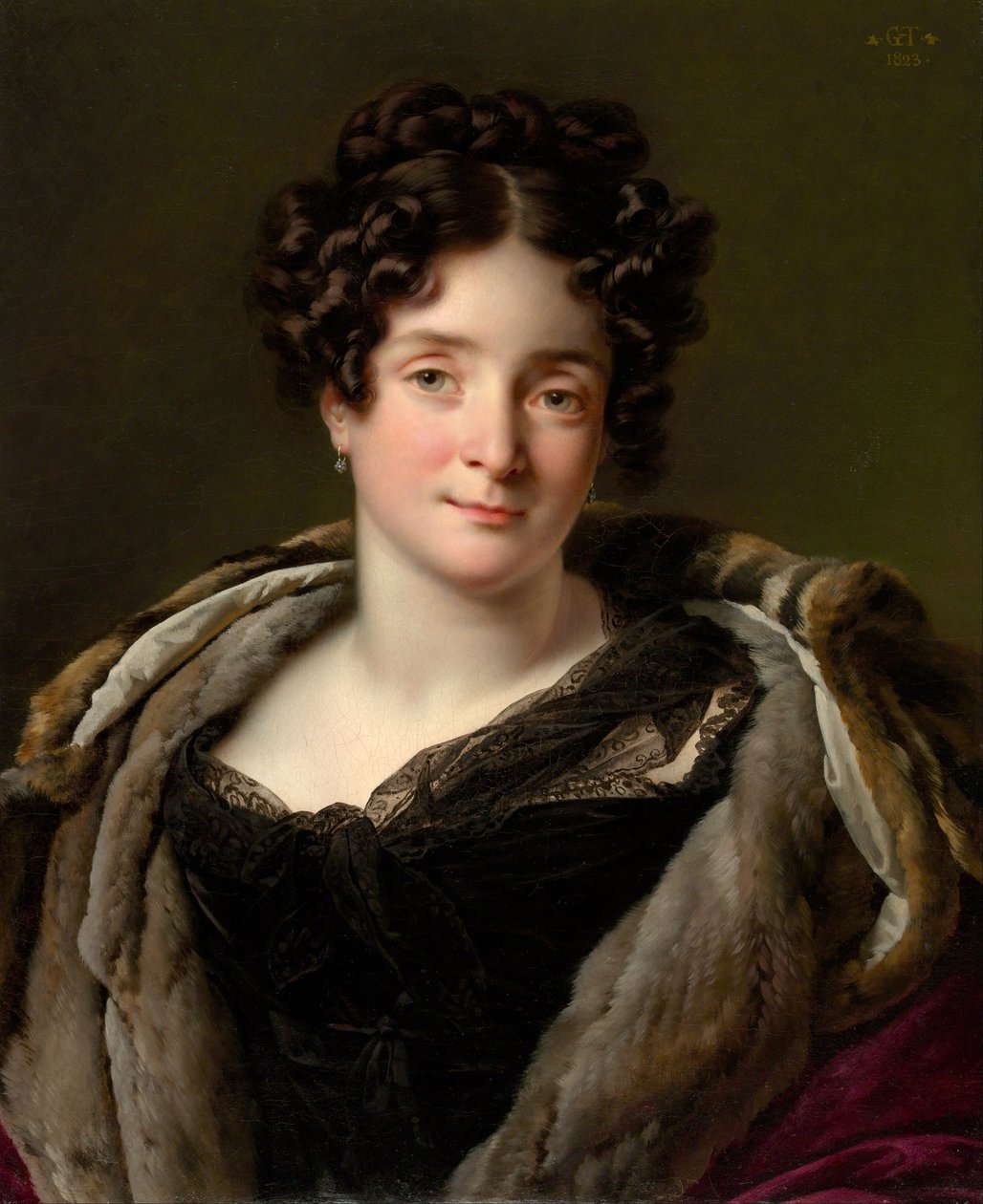 Madame Jacques-Louis-Étienne Reizet Colette-Désirée-Thérèse Godefroy, 1782-1850, 1823. alkotó: Girodet de Roucy Trioson