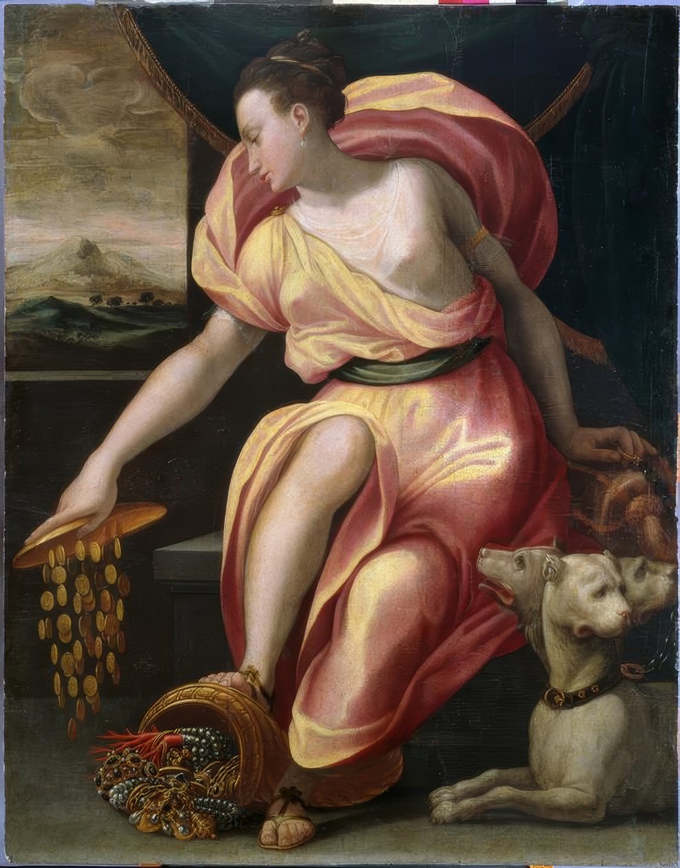 A gazdagság allegóriája alkotó: Girolamo Macchietti