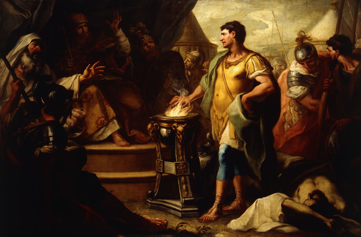 Mucius Scaevola alkotó: Girolamo Brusaferro