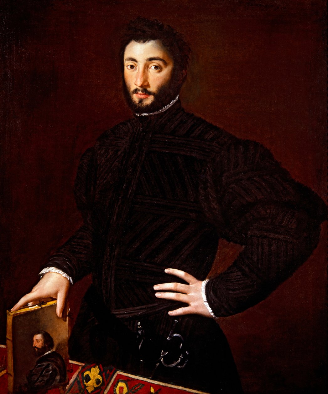 Egy fiatalember portréja alkotó: Girolamo Mazzola Bedoli