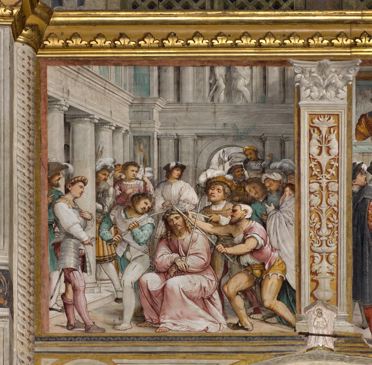 Central Ave, Negyedik déli szakasz, Töviskoronázás, Girolamo Romanino alkotó: Girolamo Romanino