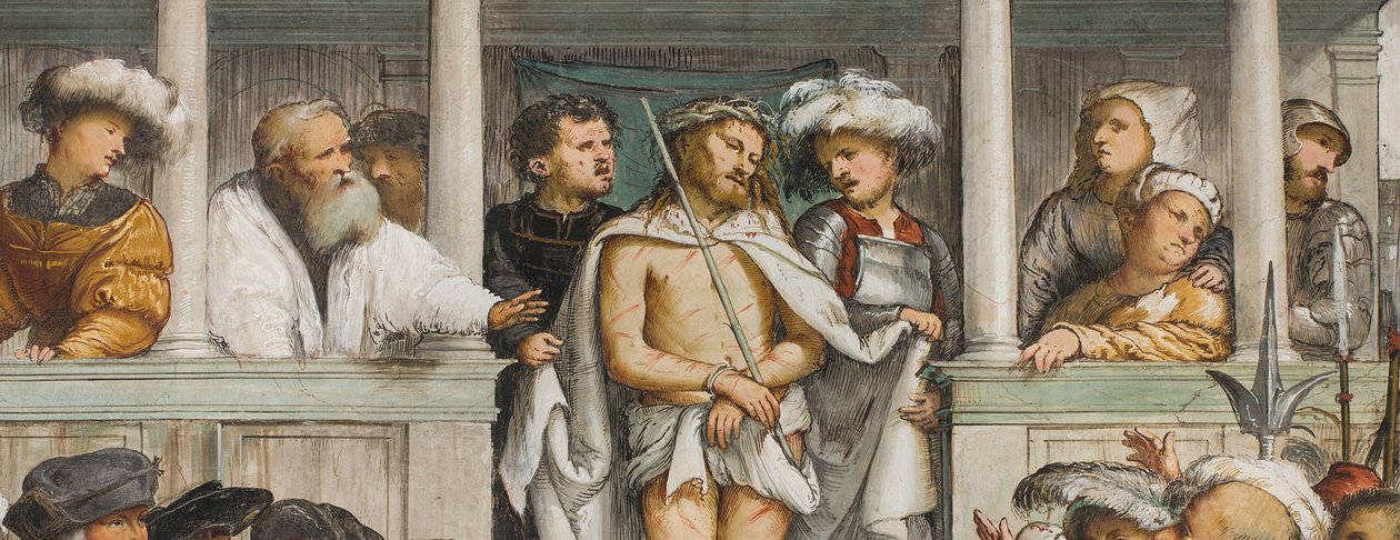Középhajó, Negyedik déli szakasz, Ecce Homo, Girolamo Romanino alkotó: Girolamo Romanino