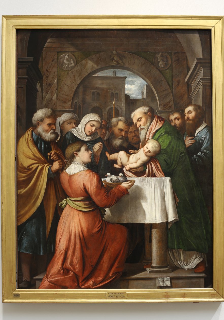 Jézus bemutatása a templomban, 1529 alkotó: Girolamo Romanino