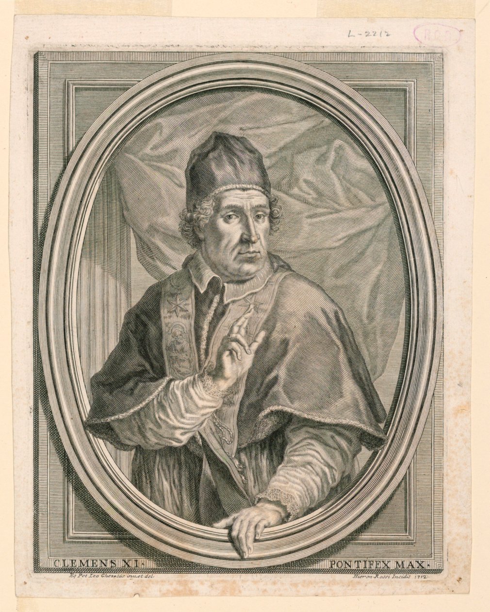 Kelemen pápa portréja XI alkotó: Girolamo Rossi