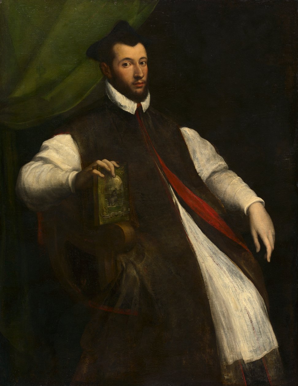 Egy prelátus portréja, 1500-as évek közepe (olaj, vászon) alkotó: Girolamo da Carpi