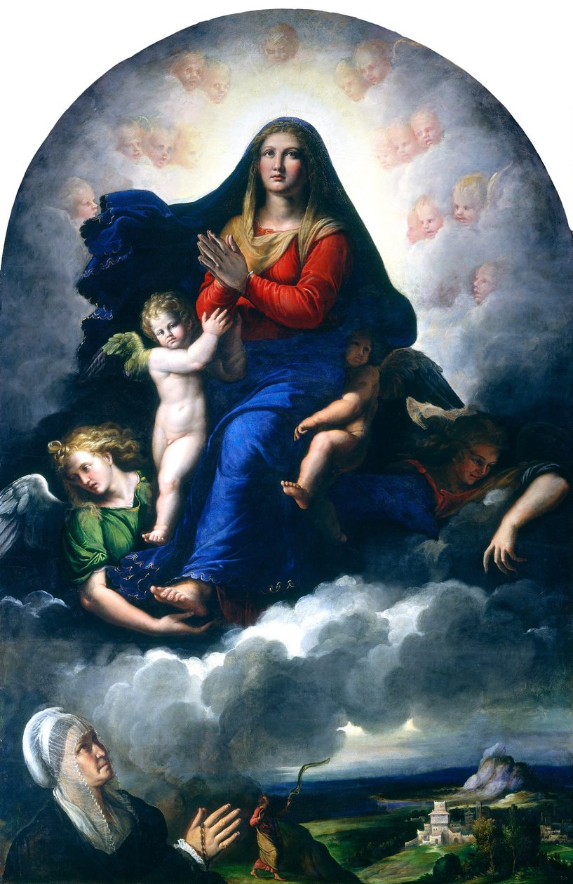 A Szűzanya jelenése, 15301540. alkotó: Girolamo da Carpi