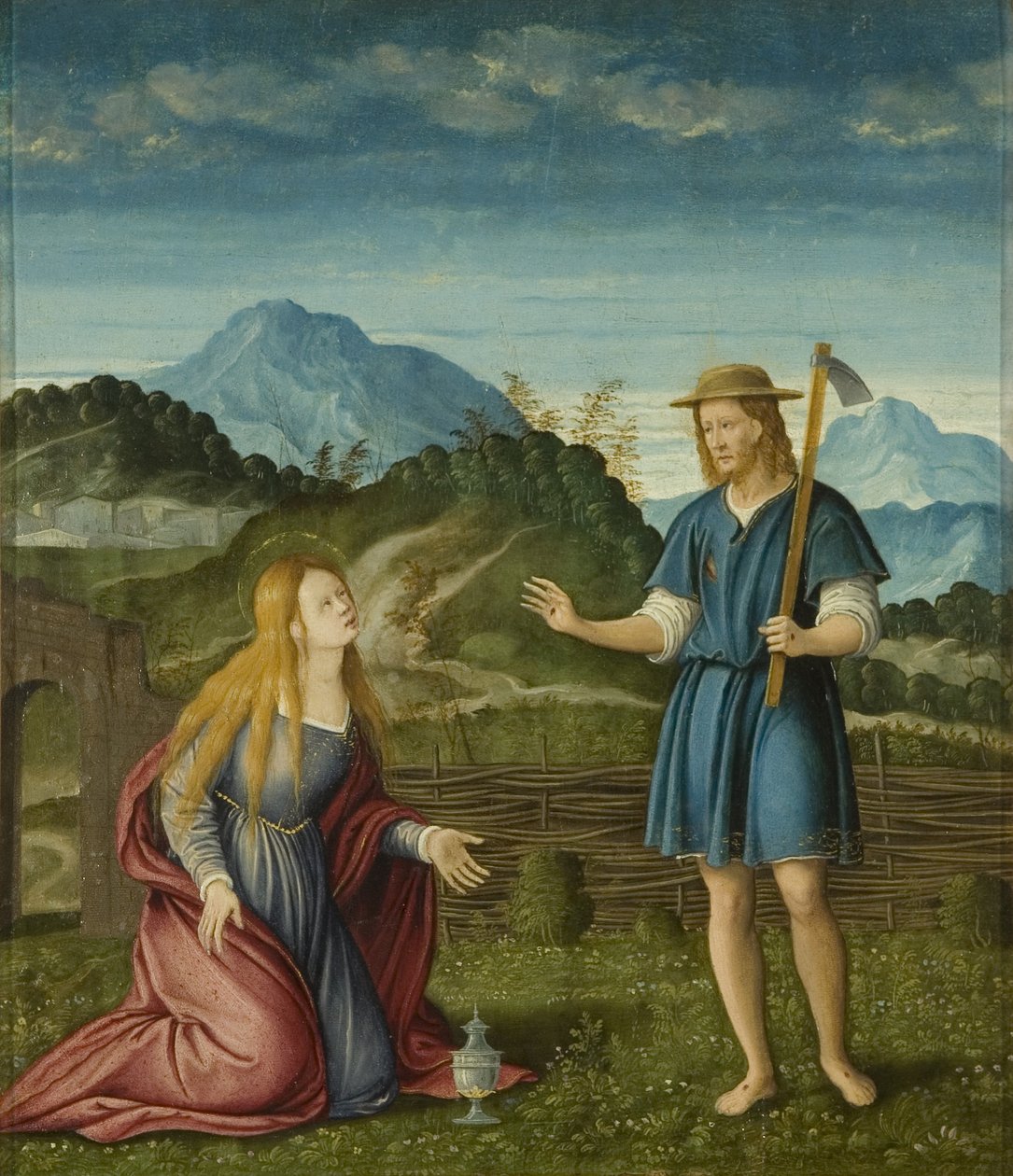 „Noli Me Tangere”, Krisztus megjelenik a Magdolnának, 1525 körül (olaj, tábla) alkotó: Girolamo da Santacroce