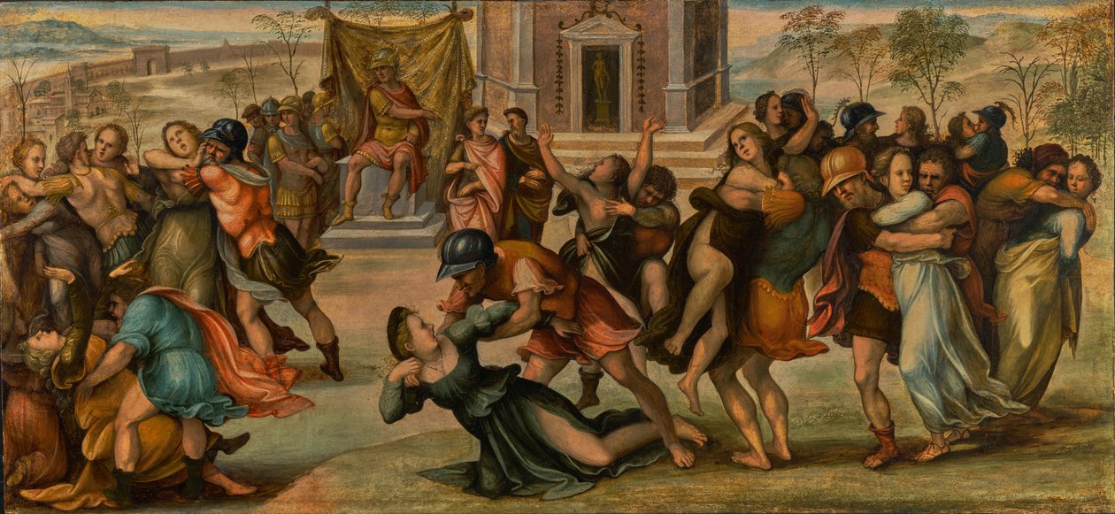 A szabinok elrablása alkotó: Girolamo del Pacchia