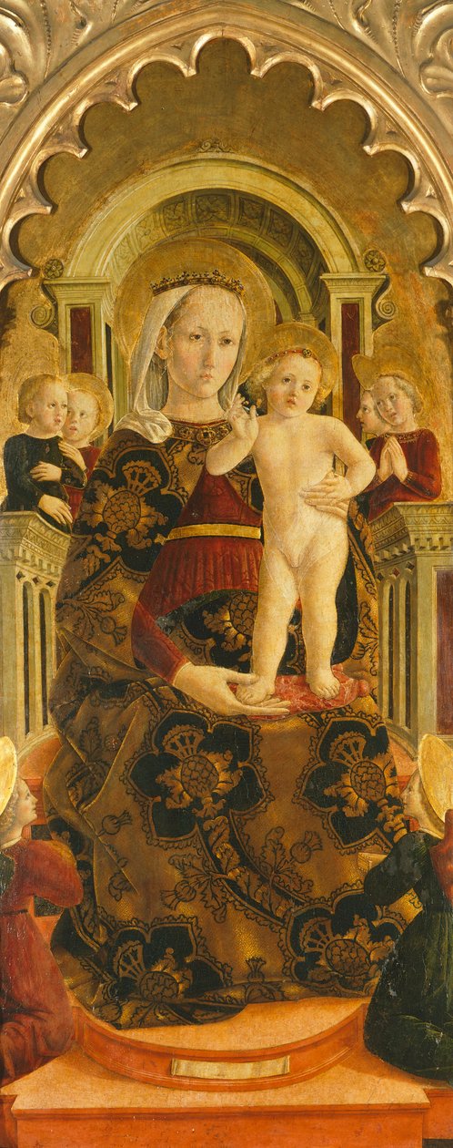 A trónoló Madonna (festmény) alkotó: Girolamo di Giovanni di Camerino