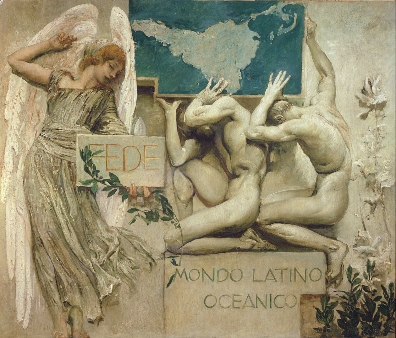 Faith, Latin Oceanic World, 1904 alkotó: Giulio Aristide Sartorio