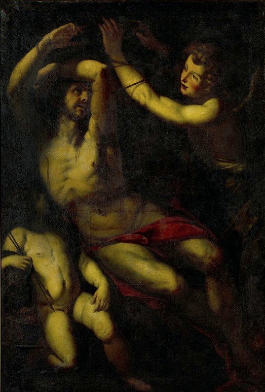 Szent Sebestyén mártíromsága alkotó: Giulio Cesare Procaccini